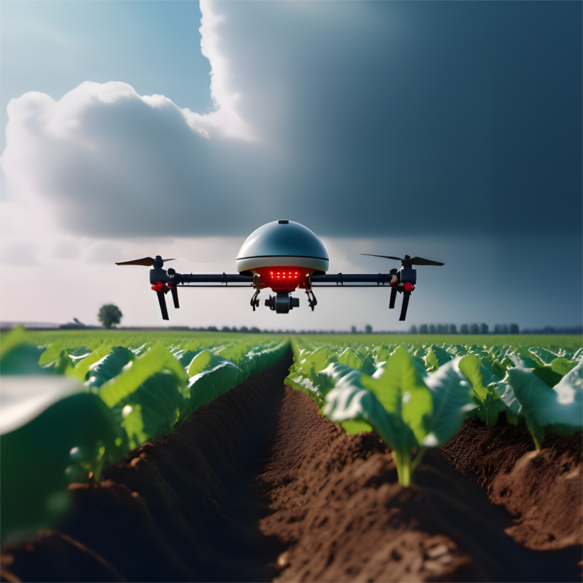 Image de champs cultivés à perte de vue