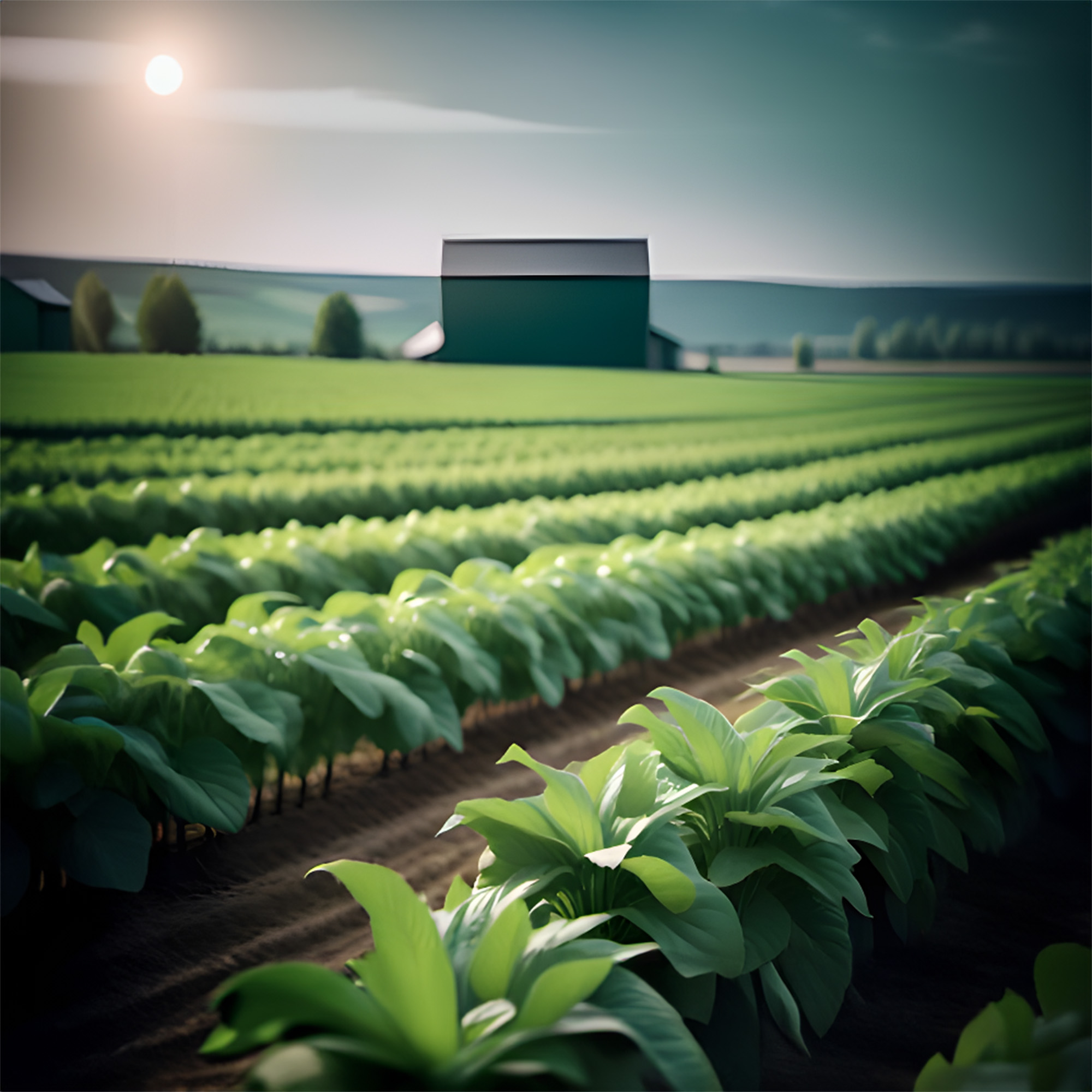 Image de champs cultivés à perte de vue